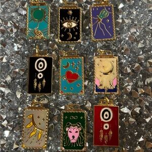 BUYERS CHOICE: Colorful Tarot-Inspired Pendants. Multiple designs.